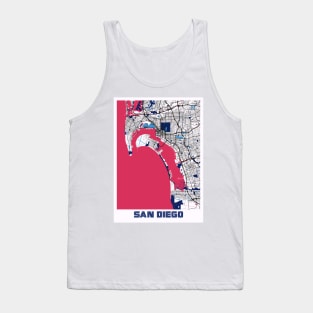 San Diego - United States MilkTea City Map Tank Top